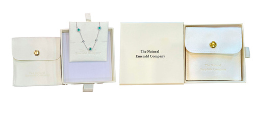 Emerald rings in The Natural Emerald Company custom made packaging